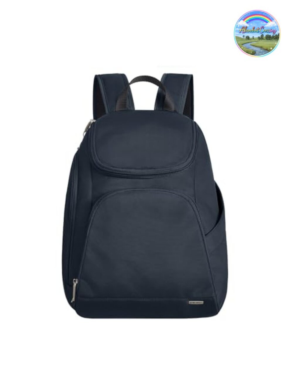 Anti-Theft Backpack with RFID Blocking and Locking Zippers